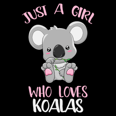Motiv Mädchen dass Koalas liebt Koala Freundin Geschenk