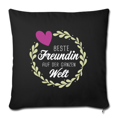 Geschenk Freundin Geburtstag Kissenbezug - Beste Freundin BBF Besties Freundinnen Geschenk