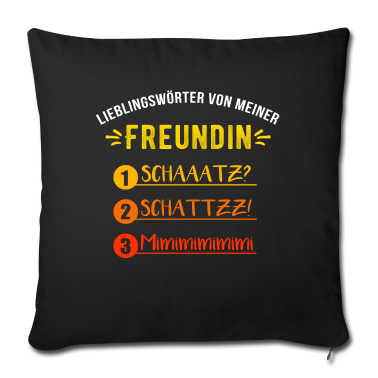 Geschenk Freundin Geburtstag Kissenbezug - Lieblingswoerter Freundin