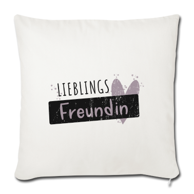 Geschenk Freundin Geburtstag Kissenbezug - Lieblingsfreundin beste Freundin Sprüche Geschenk