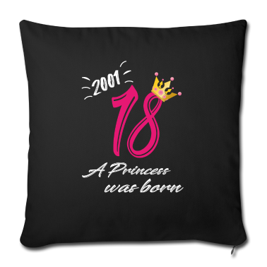 Geschenk Freundin Geburtstag Kissenbezug - 18 Geburtstag,Jahrgang 2001,Mädchen,Frau,Freundin