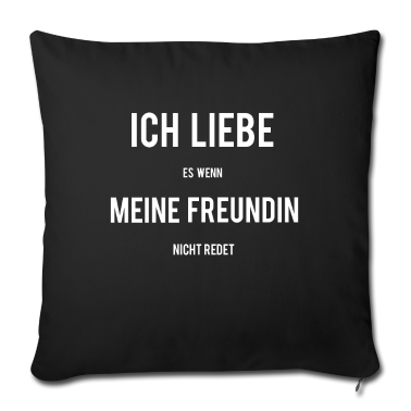 Geschenk Freundin Geburtstag Kissenbezug - Ich liebe meine Freundin lustig