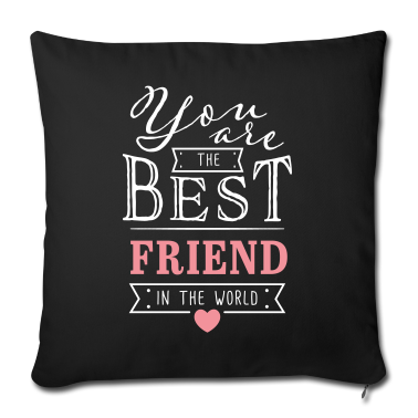Geschenk Freundin Geburtstag Kissenbezug - Best Friend - Beste Freundin Freundschaft Geschenk