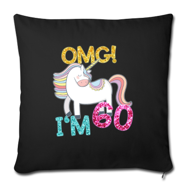 Geschenk Freundin Geburtstag Kissenbezug - 60 Jahre Einhorn 60. Geburtstag Freundin Geschenk