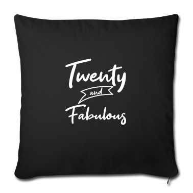 Geschenk Freundin Geburtstag Kissenbezug - TWENTY AND FABULOUS 20 Geburtstag Freundin Retro