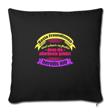 Geschenk Freundin Geburtstag Kissenbezug - Freundschaft Beste Freundin Trend Motiv Freundin