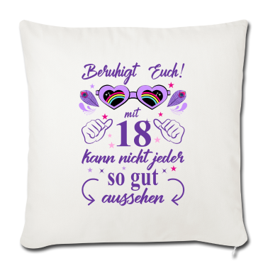 Geschenk Freundin Geburtstag Kissenbezug - 18. Geburtstag Frauen Geschenk beste Freundin