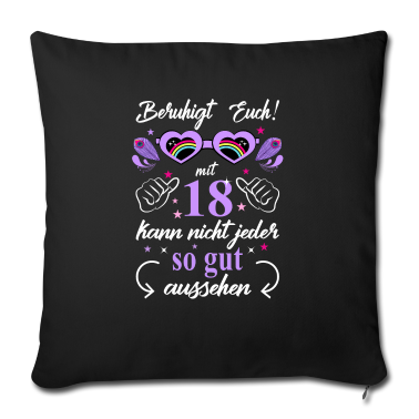 Geschenk Freundin Geburtstag Kissenbezug - 18. Geburtstag Frauen Geschenk beste Freundin