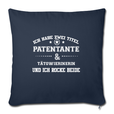 Geschenk Freundin Geburtstag Kissenbezug - GESCHENK HABE FREUNDIN Taetowierinerin