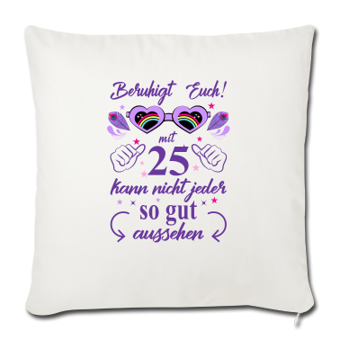 Geschenk Freundin Geburtstag Kissenbezug - 25. Geburtstag Frauen Geschenk beste Freundin