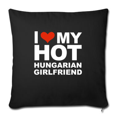 Geschenk Freundin Geburtstag Kissenbezug - Ich liebe meine heiße ungarische Freundin Freundin