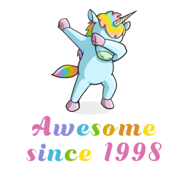 Motiv Dabbing Einhorn 1998 Freundin Geburtstag Geschenk