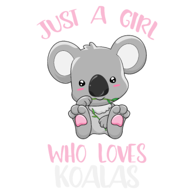 Motiv Mädchen dass Koalas liebt Koala Freundin Geschenk