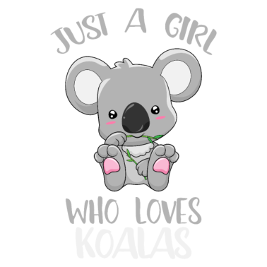 Motiv Mädchen liebt Koalas Koala Liebe Freundin Geschenk