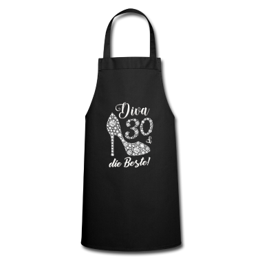 Geschenk Freundin Geburtstag Sch&uuml;rze - Diva die Beste Diamanten Geschenk 30. Geburtstag