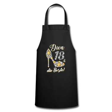 Geschenk Freundin Geburtstag Sch&uuml;rze - Diva die Beste Diamanten Geschenk 18. Geburtstag