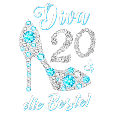 Motiv Diva die Beste Diamanten 20. Geburtstag Geschenk