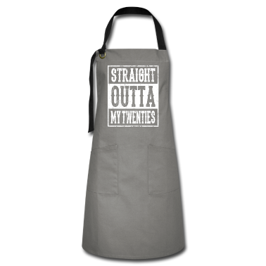 Geschenk Freundin Geburtstag Sch&uuml;rze - STRAIGHT OUTTA MY TWENTIES 20 Geburtstag Freundin