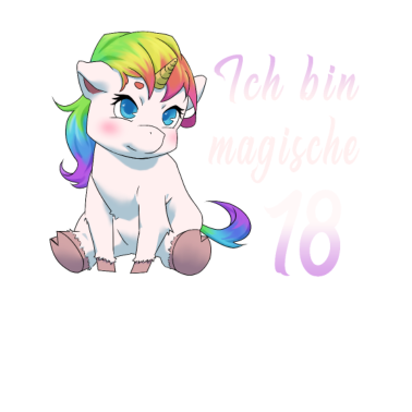 Motiv 18 Jahre Einhorn 18. Geburtstag Freundin Geschenk