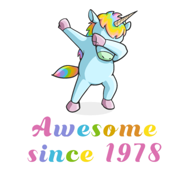 Motiv Dabbing Einhorn 1978 Freundin Geburtstag Geschenk