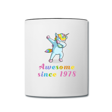Geschenk Freundin Geburtstag Tasse - Dabbing Einhorn 1978 Freundin Geburtstag Geschenk