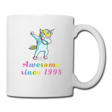 Geschenk Freundin Geburtstag Tasse - Dabbing Einhorn 1998 Freundin Geburtstag Geschenk