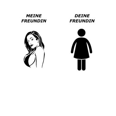 Motiv Meine Freundin - deine Freundin