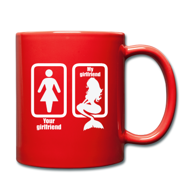 Geschenk Freundin Geburtstag Tasse - Meine Freundin Deine Freundin Meerjungfrau Nixe