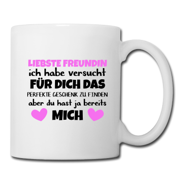 Geschenk Freundin Geburtstag Tasse - Freundin Geschenk für Geburtstag und Weihnachten