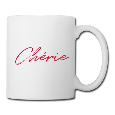 Geschenk Freundin Geburtstag Tasse - Chérie Valentinstag Geschenk Geburtstag Freundin