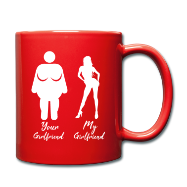 Geschenk Freundin Geburtstag Tasse - Meine Freundin Deine Freundin Vergleich Fett Sexy