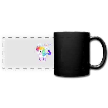 Geschenk Freundin Geburtstag Tasse - Einhorn Liebe Regenbogen Wolken Freundin Geschenk