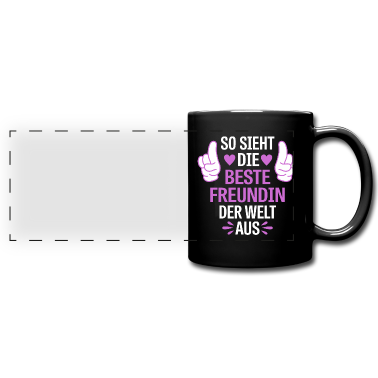 Geschenk Freundin Geburtstag Tasse - Die beste Freundin der Welt Spruch Geschenk
