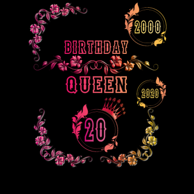 Motiv 20 Geburtstag Geschenkidee für Freundin