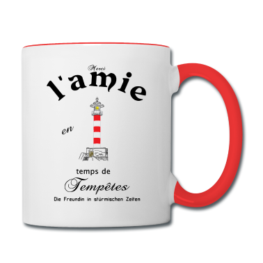 Geschenk Freundin Geburtstag Tasse - Freundin auf Französisch