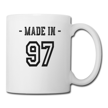 Geschenk Freundin Geburtstag Tasse - Made in 97 Geschenk Geburtsjahr 1997 Geburtstag
