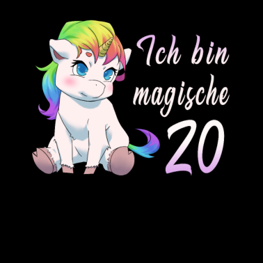 Motiv 20 Jahre Einhorn 20. Geburtstag Freundin Geschenk