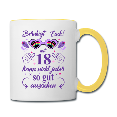 Geschenk Freundin Geburtstag Tasse - 18. Geburtstag Frauen Geschenk beste Freundin