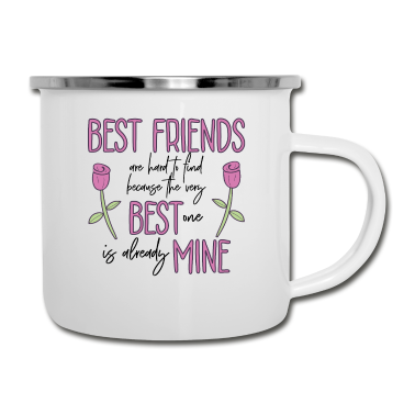 Geschenk Freundin Geburtstag Emaille Tasse - Beste Freundin Geburtstag Geschenk Geschenkidee