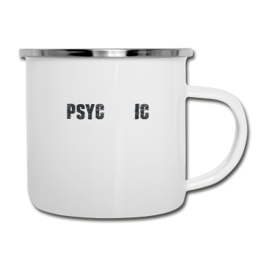 Geschenk Freundin Geburtstag Emaille Tasse - Psycho Liebe Freundin Freund Geburtstag Geschenk