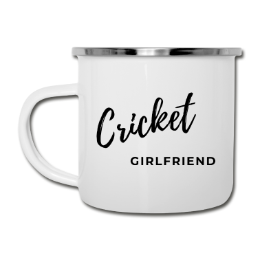 Geschenk Freundin Geburtstag Emaille Tasse - Cricket Freundin
