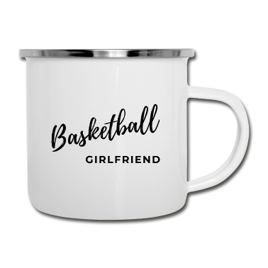 Geschenk Freundin Geburtstag Emaille Tasse - Basketball-Freundin