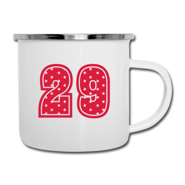 Geschenk Freundin Geburtstag Emaille Tasse - 29 JAHRE ALT 29 Geburtstag Freundin Retro