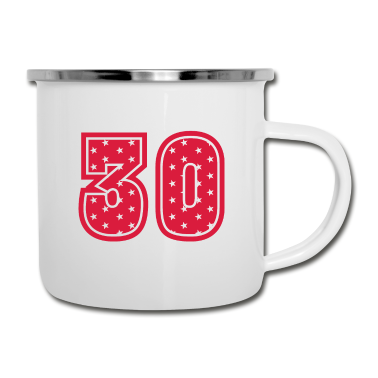 Geschenk Freundin Geburtstag Emaille Tasse - 30 JAHRE ALT 30 Geburtstag Freundin Retro