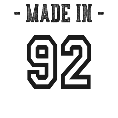Motiv Made in 92 Geschenk Geburtsjahr 1992 Geburtstag