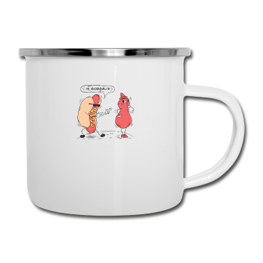 Geschenk Freundin Geburtstag Emaille Tasse - Freundin Freund Liebe