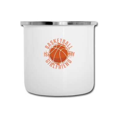 Geschenk Freundin Geburtstag Emaille Tasse - Basketball ist meine Freundin