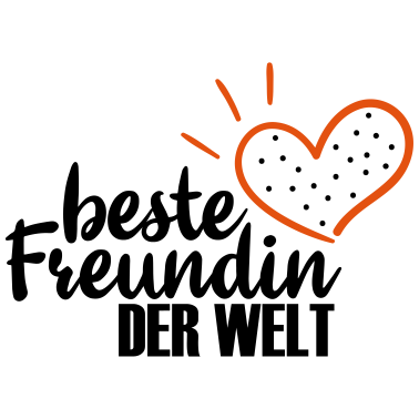Motiv beste Freundin der Welt mit Herz