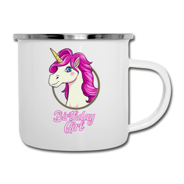Geschenk Freundin Geburtstag Emaille Tasse - Geburtstag Mädchen Tochter Geburtstagsfeier Shirt