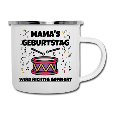 Geschenk Freundin Geburtstag Emaille Tasse - Mama Geburtstag I Mutter Geburtstag Geschenk